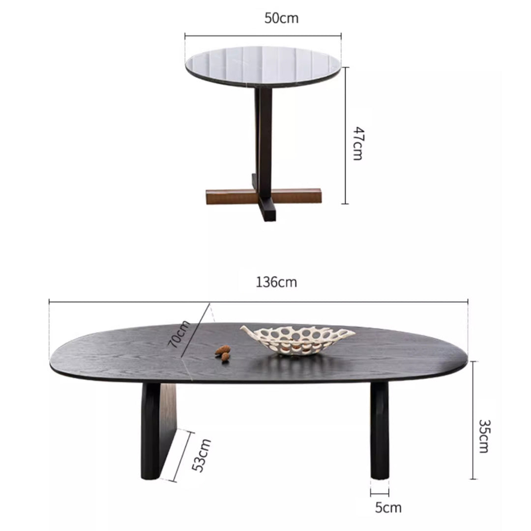 MAS-2455 Masdio NERON Modern Solid Wood Coffee Table Masdio