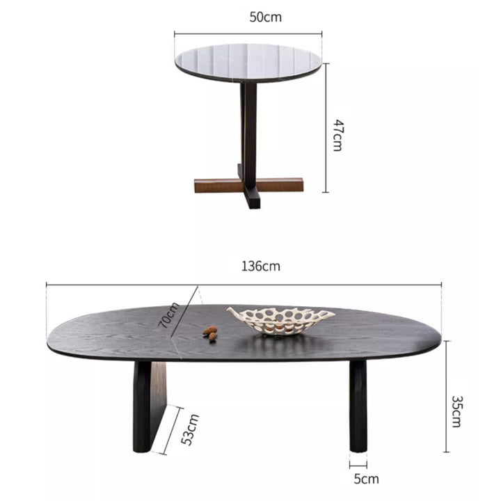 MAS-2455 Masdio NERON Modern Solid Wood Coffee Table Masdio