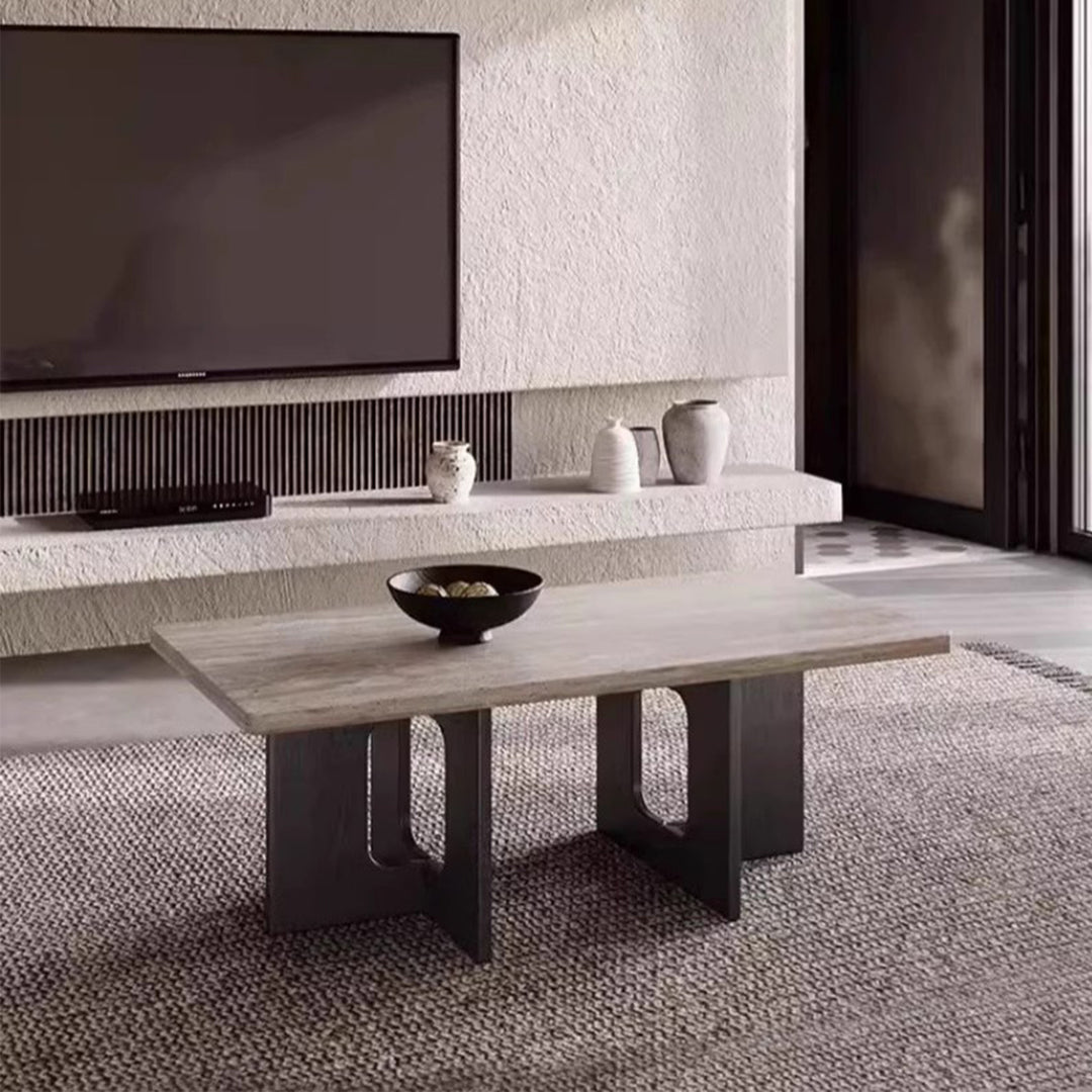 MAS-2456 Masdio NUNE Wabi Sabi Travertine Coffee Table Masdio