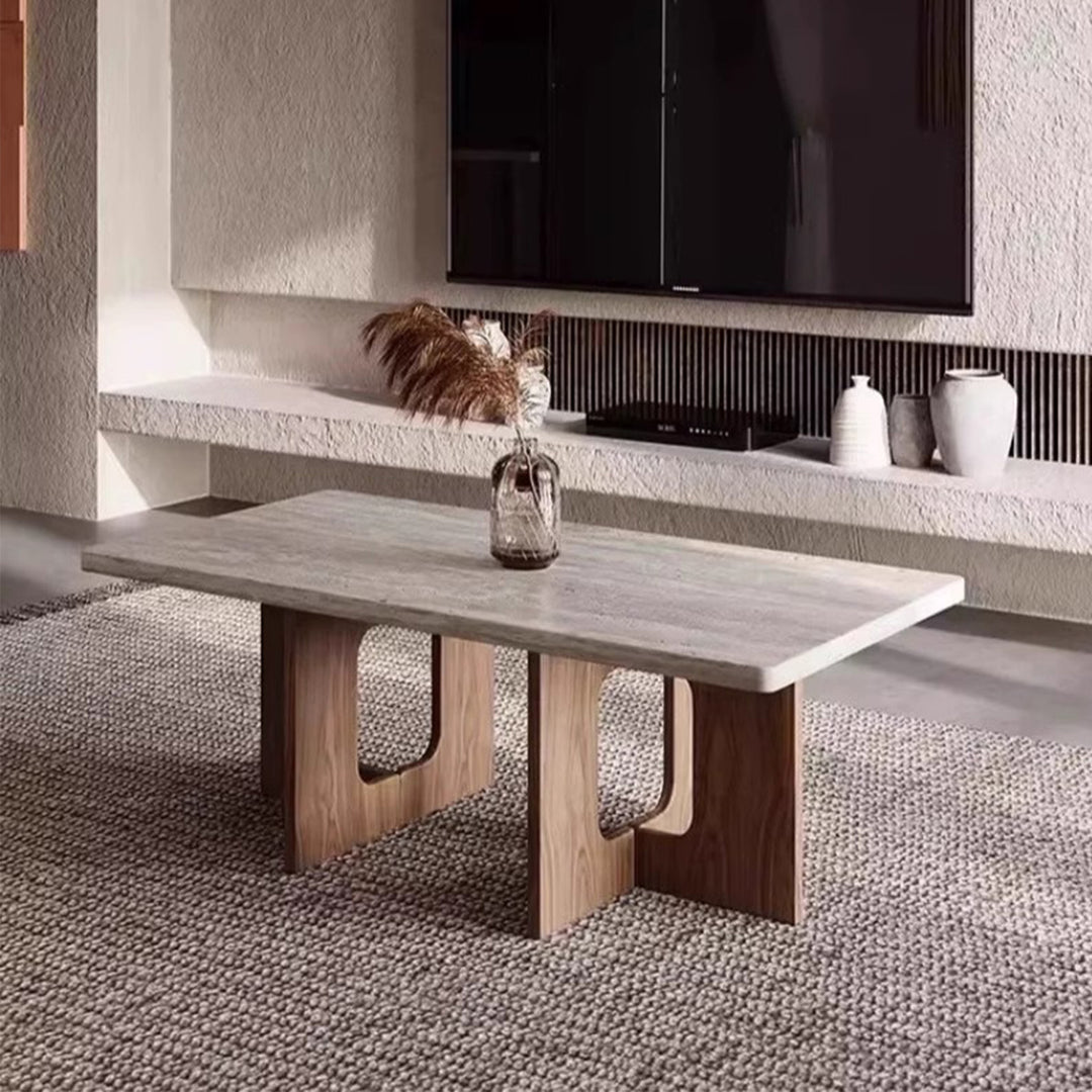 MAS-2456 Masdio NUNE Wabi Sabi Travertine Coffee Table Masdio