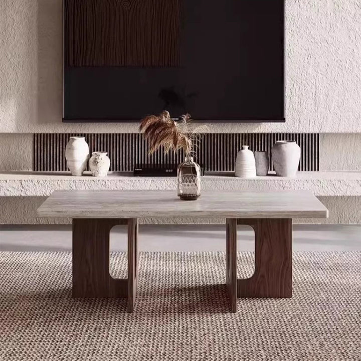 MAS-2456 Masdio NUNE Wabi Sabi Travertine Coffee Table Masdio