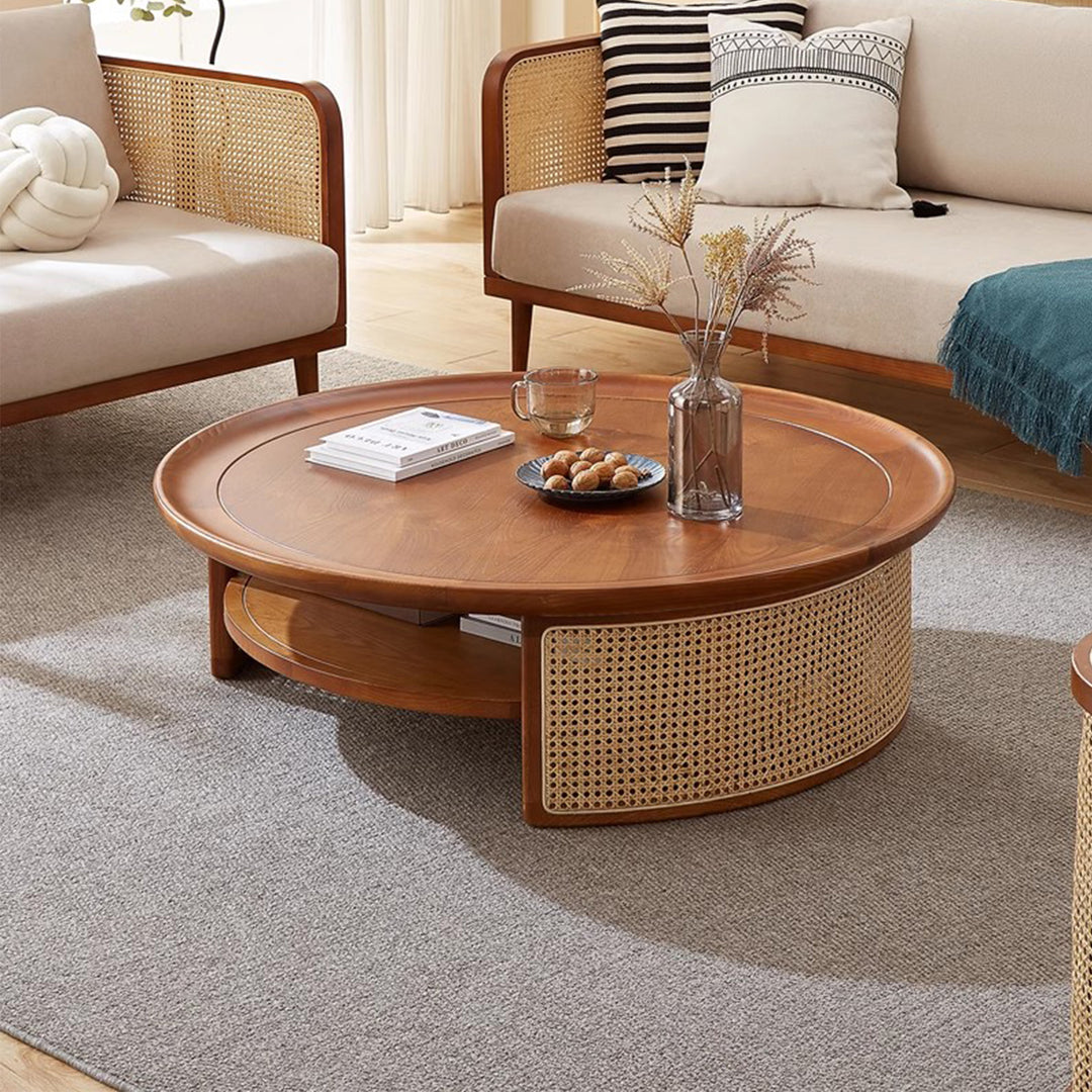 MAS-2460 Masdio ALEXA Japandi Solid Wood Coffee Table Masdio