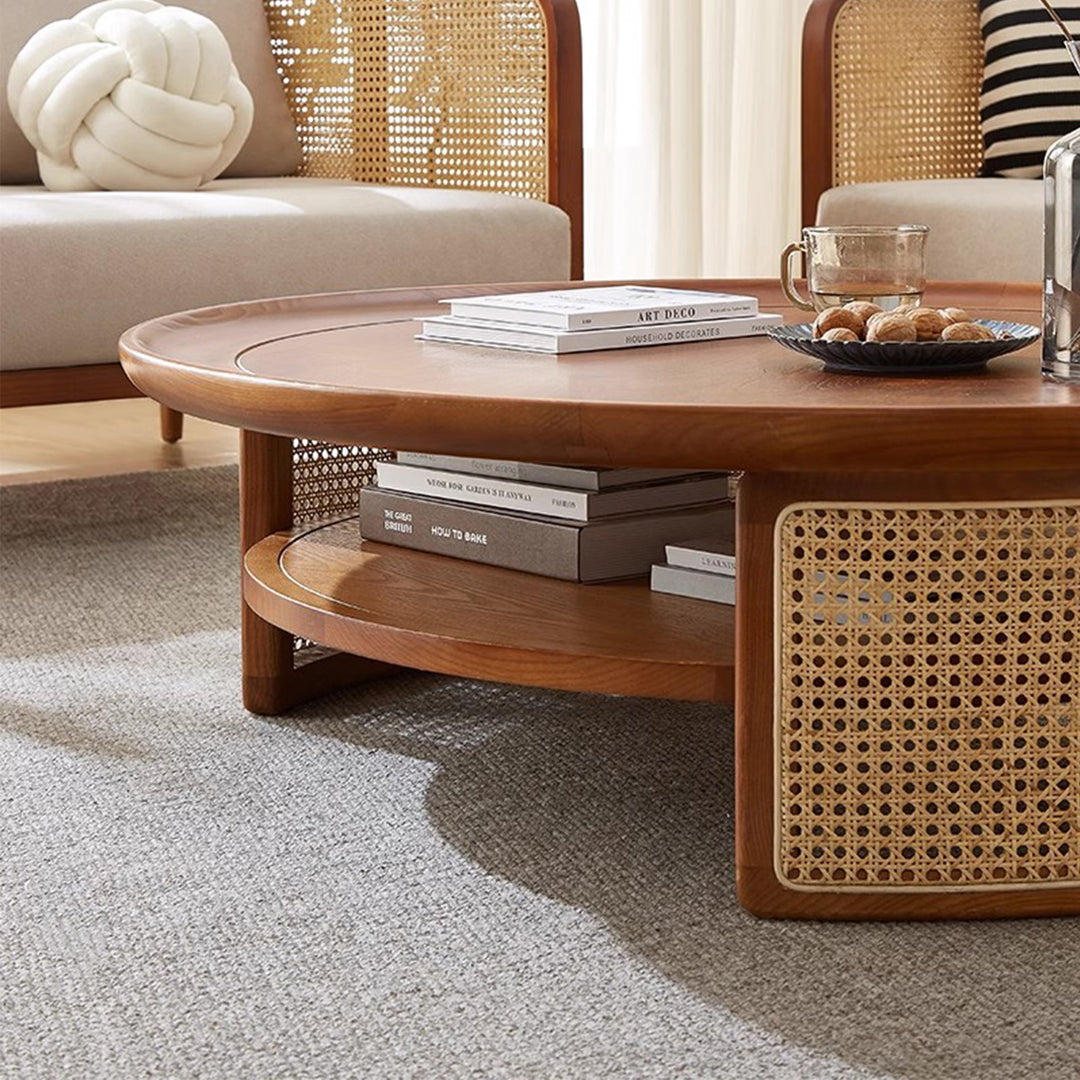 MAS-2460 Masdio ALEXA Japandi Solid Wood Coffee Table Masdio