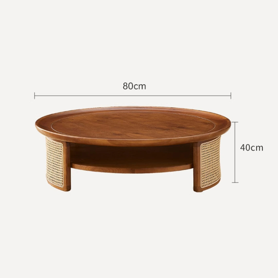 MAS-2460 Masdio ALEXA Japandi Solid Wood Coffee Table Masdio
