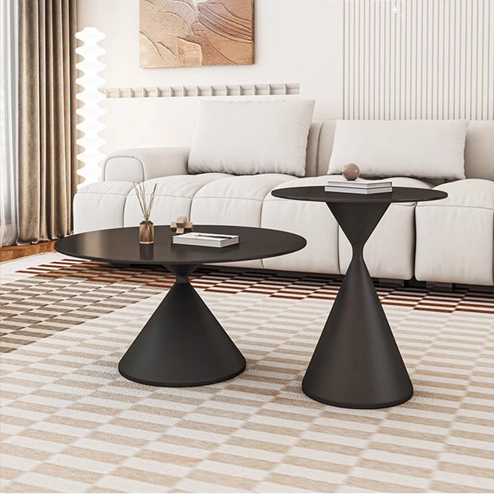 MAS-2461 Masdio ZATI Modern Sintered Stone Round Coffee Table Masdio