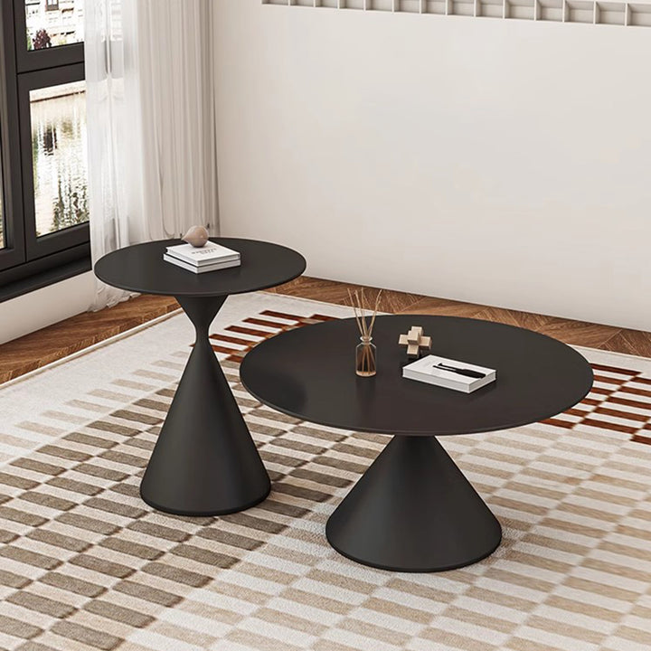 MAS-2461 Masdio ZATI Modern Sintered Stone Round Coffee Table Masdio