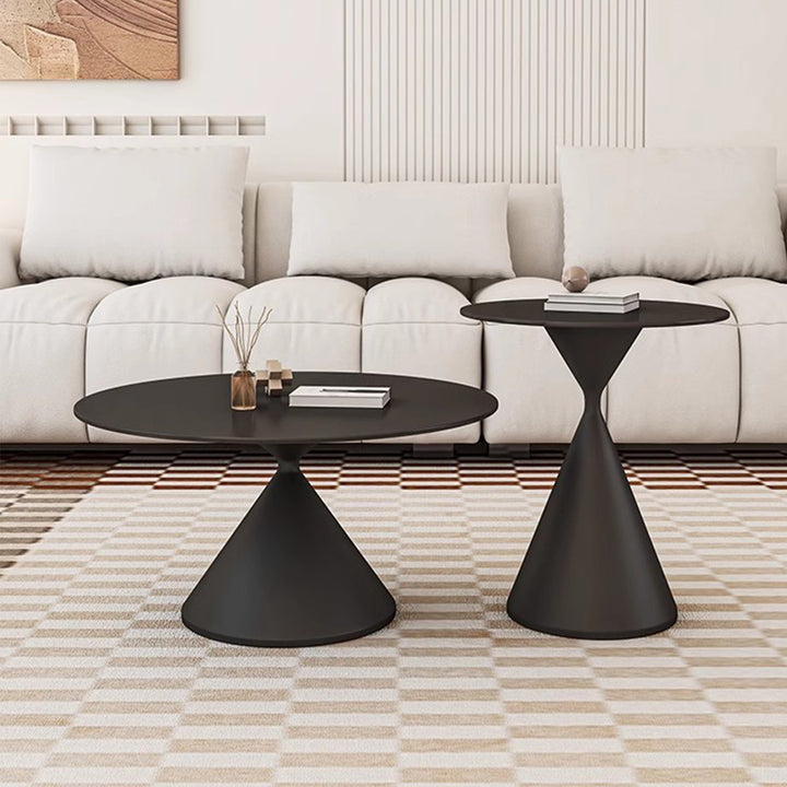 MAS-2461 Masdio ZATI Modern Sintered Stone Round Coffee Table Masdio