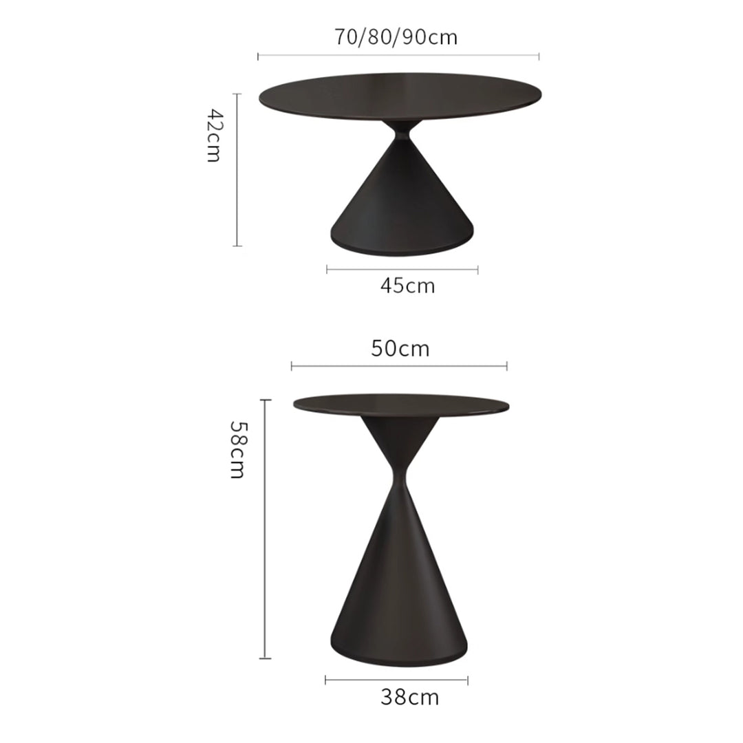 MAS-2461 Masdio ZATI Modern Sintered Stone Round Coffee Table Masdio