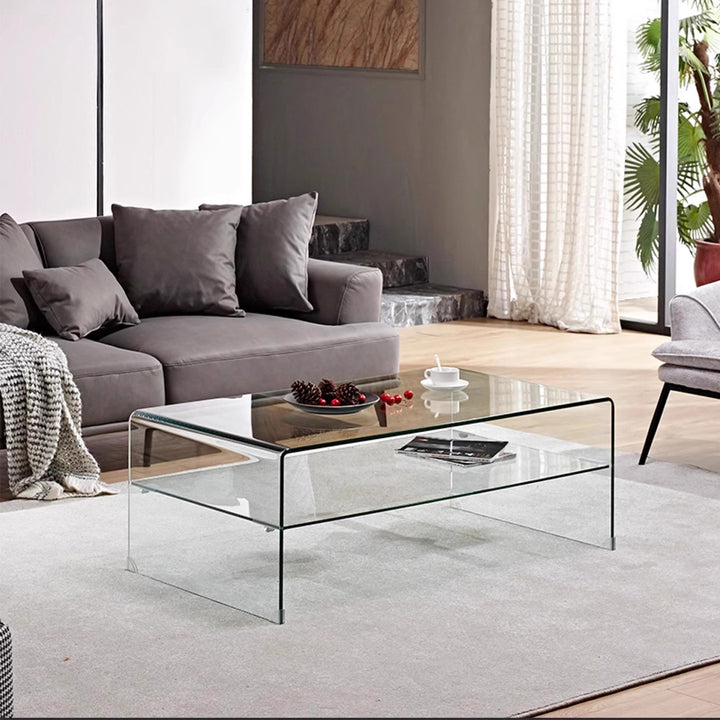MAS-2470 Masdio BRITT Minimalist Glass Coffee Table Masdio