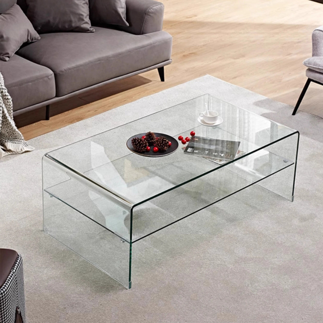 MAS-2470 Masdio BRITT Minimalist Glass Coffee Table Masdio
