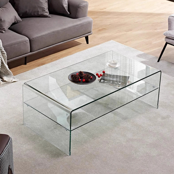 MAS-2470 Masdio BRITT Minimalist Glass Coffee Table Masdio