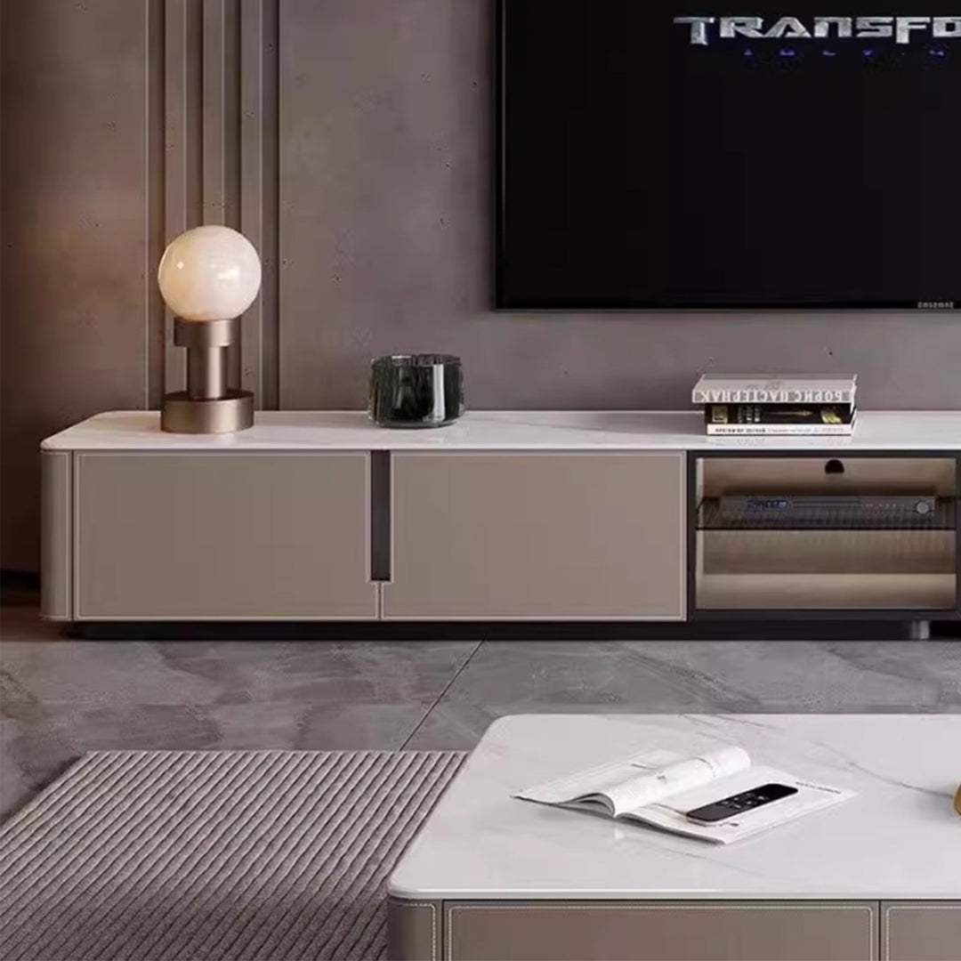 MAS-2475 Masdio LOUNA Modern Sintered Stone TV Console Masdio