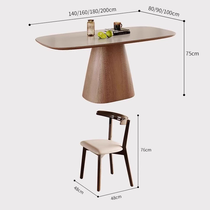 MAS-2682 Masdio Japandi Sintered Stone Dining Table