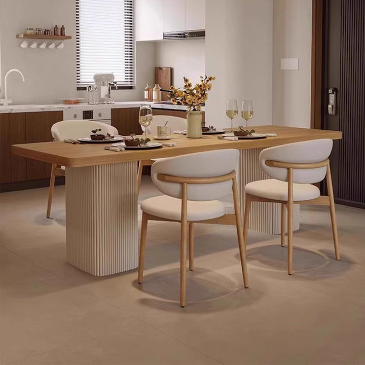 MAS-2685 Masdio Japandi Solid Wood Dining Table