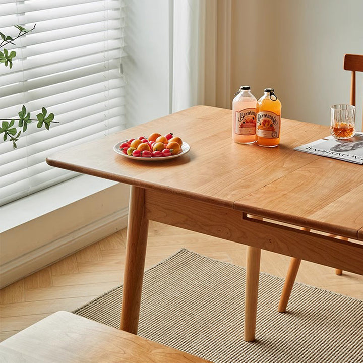 MAS-2687 Masdio Japandi Solid Wood Extendable Dining Table