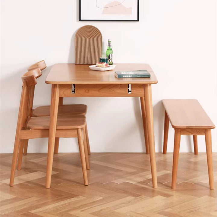 MAS-2687 Masdio Japandi Solid Wood Extendable Dining Table