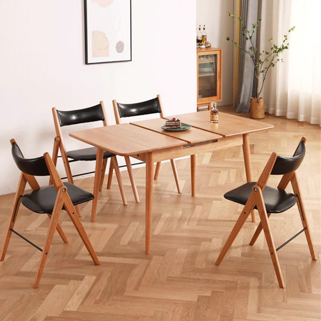 MAS-2687 Masdio Japandi Solid Wood Extendable Dining Table