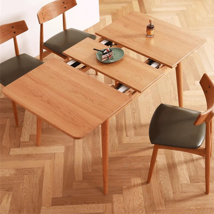 MAS-2687 Masdio Japandi Solid Wood Extendable Dining Table
