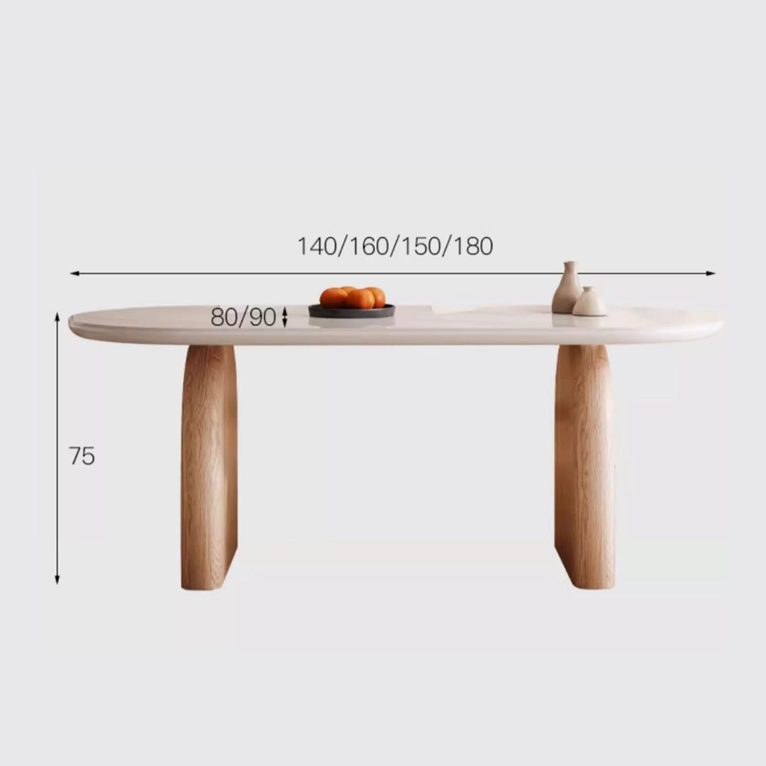 MAS-2699 Masdio Japandi Sintered Stone Dining Table