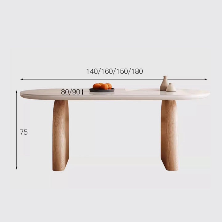 MAS-2699 Masdio Japandi Sintered Stone Dining Table