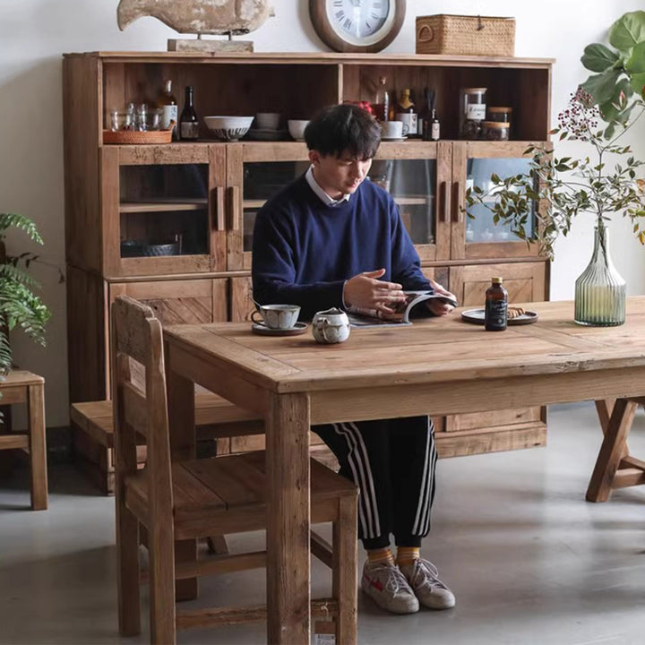 MAS-2798 Masdio Rustic Solid Wood Table
