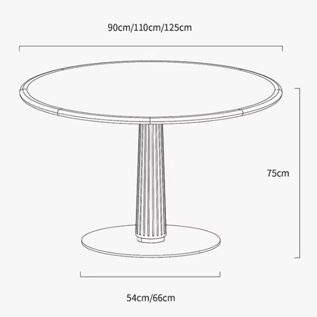 MAS-2799 Masdio Japandi Solid Wood Dining Table