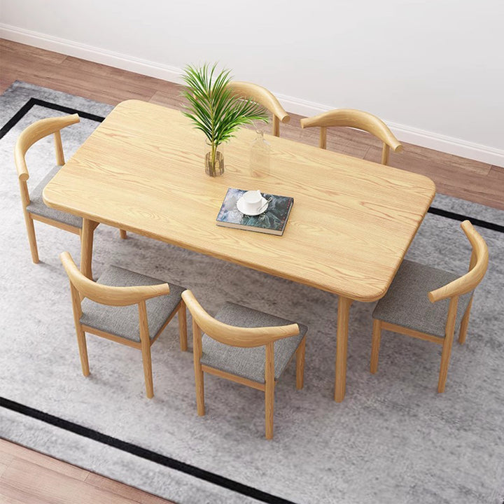 MAS-2800 Masdio Rustic Solid Wood Dining Table & Chairs
