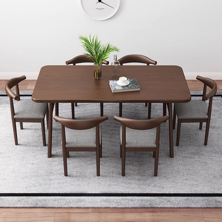 MAS-2800 Masdio Rustic Solid Wood Dining Table & Chairs