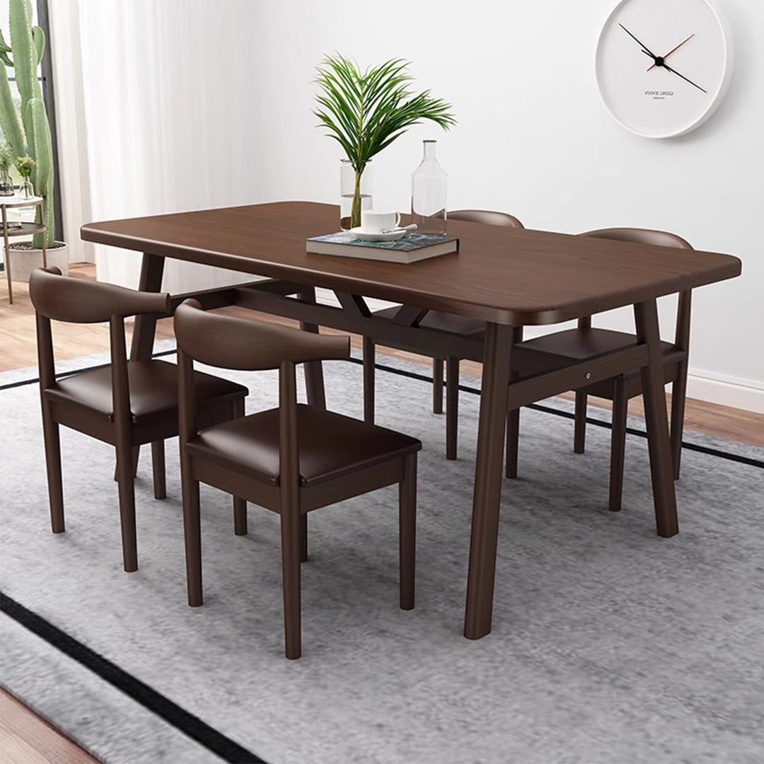 MAS-2800 Masdio Rustic Solid Wood Dining Table & Chairs