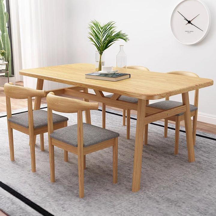 MAS-2800 Masdio Rustic Solid Wood Dining Table & Chairs
