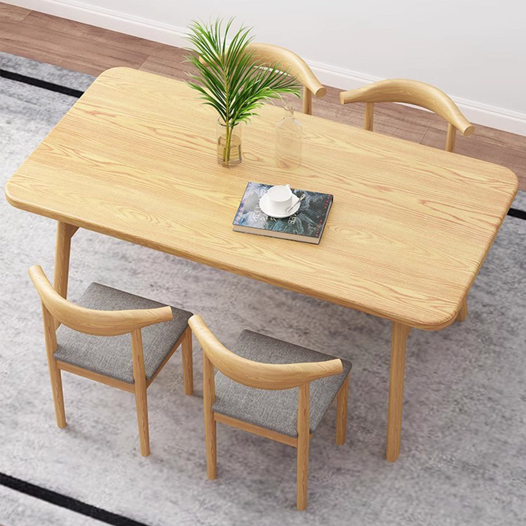 MAS-2800 Masdio Rustic Solid Wood Dining Table & Chairs