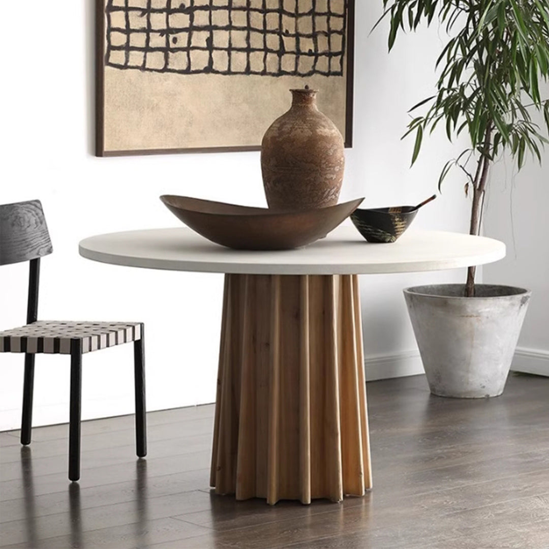 MAS-2802 Masdio Japandi Solid Wood Dining Table