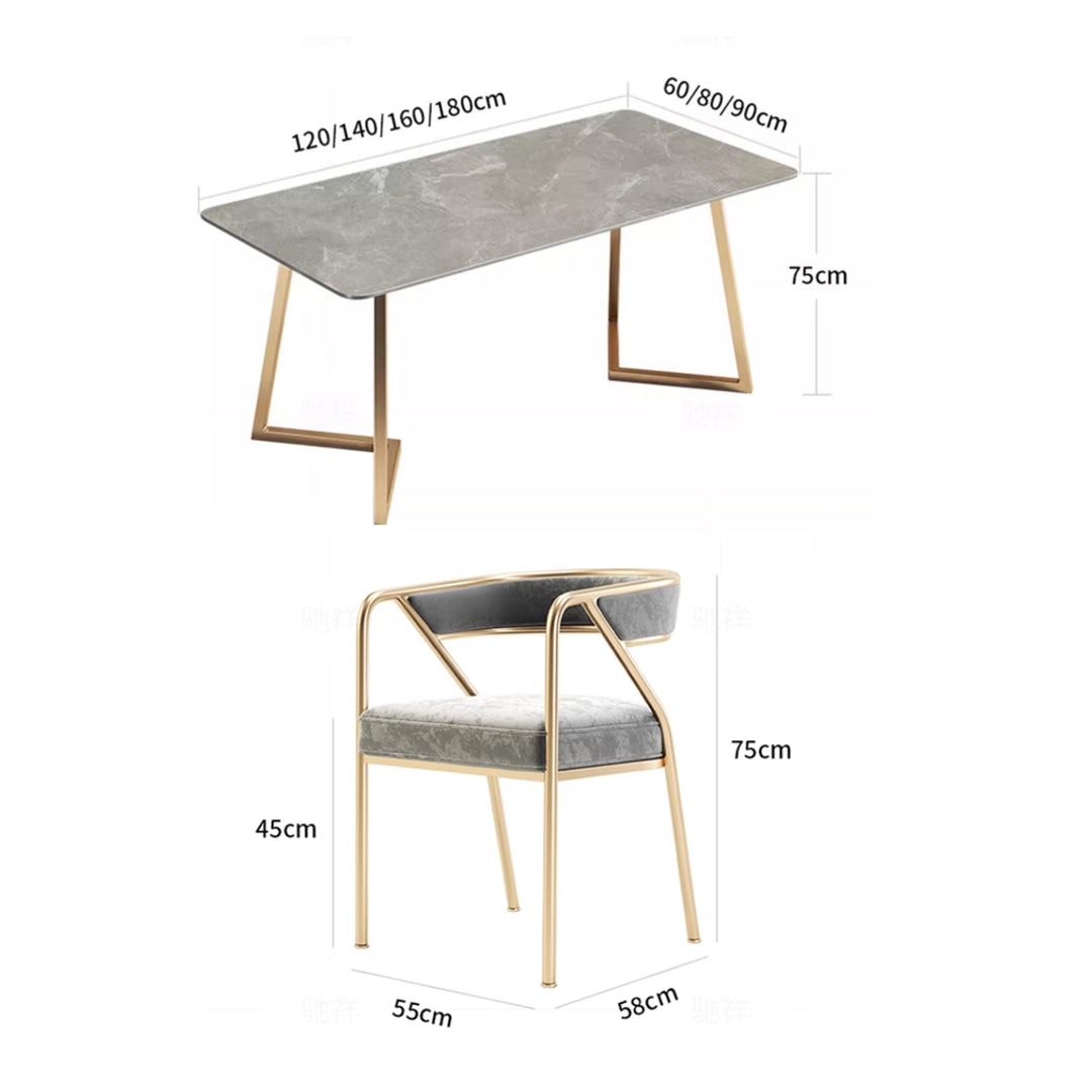 MAS-2804 Masdio Modern Sintered Dining Table