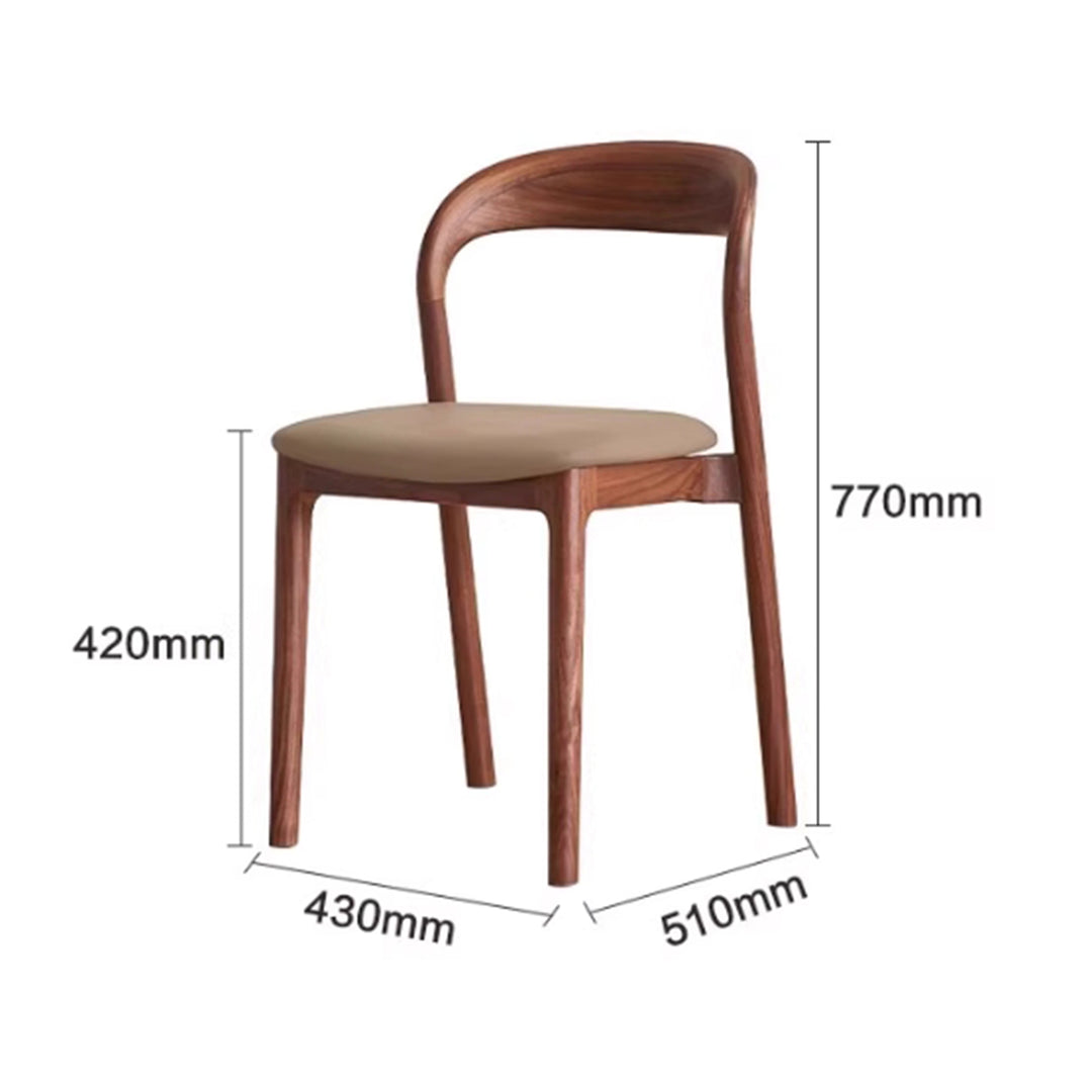MAS-2826 Masdio Modern Solid Wood Dining Chair