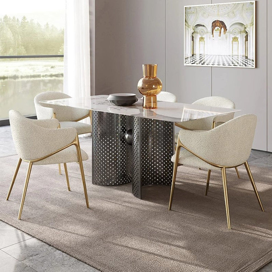 MAS-2835 Masdio Modern Boucle Dining Chair