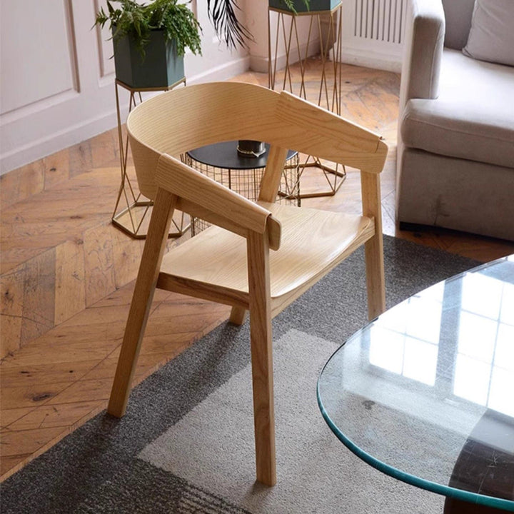 MAS-2836 Masdio Scandinavian Solid Wood Dining Chair