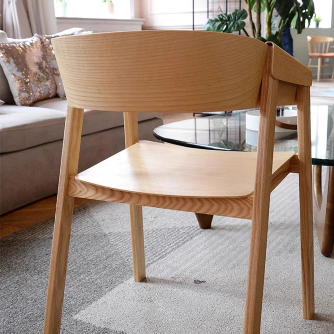 MAS-2836 Masdio Scandinavian Solid Wood Dining Chair