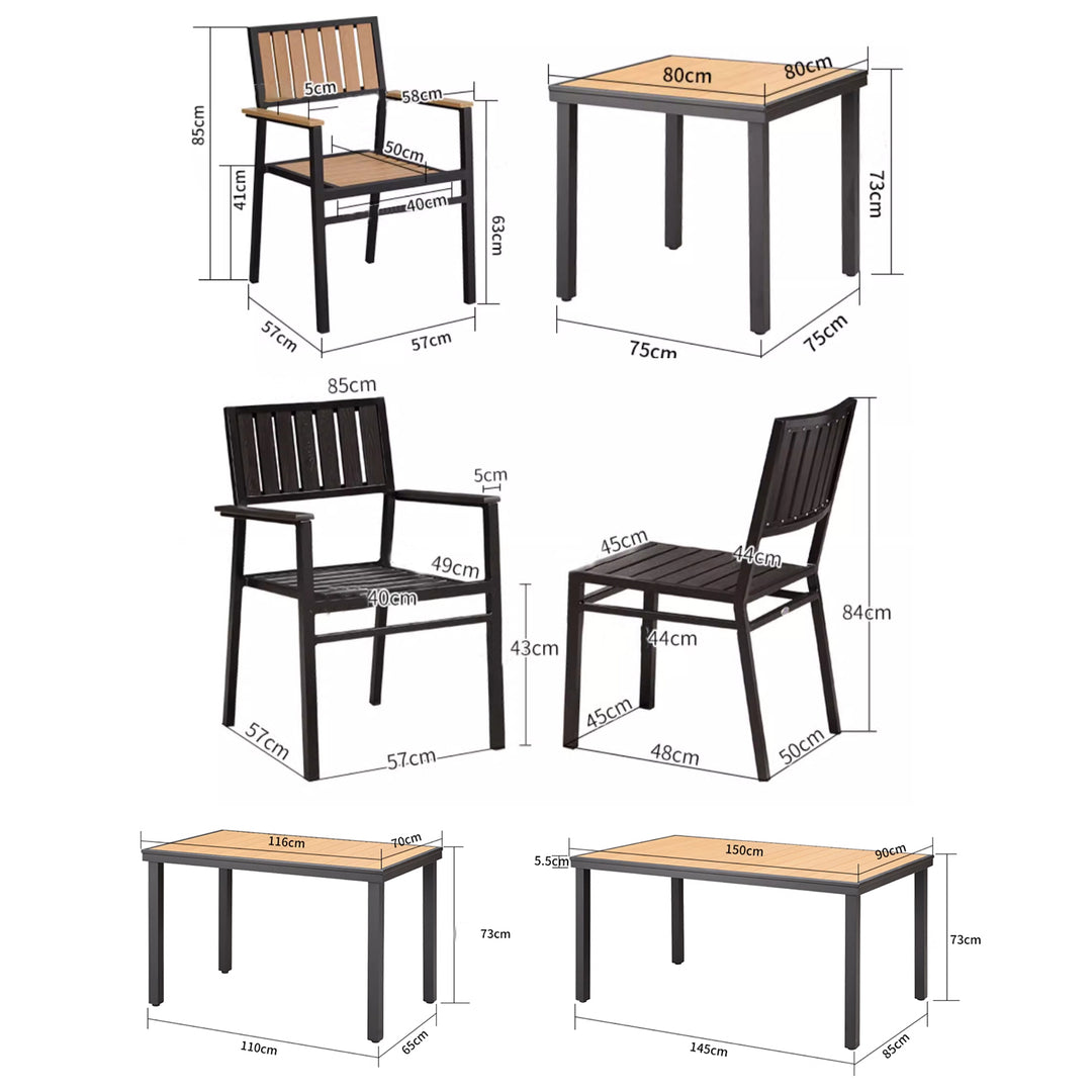 MAS-2839 Masdio Modern Outdoor Dining Chair
