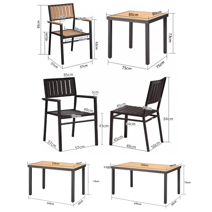 MAS-2839 Masdio Modern Outdoor Dining Chair