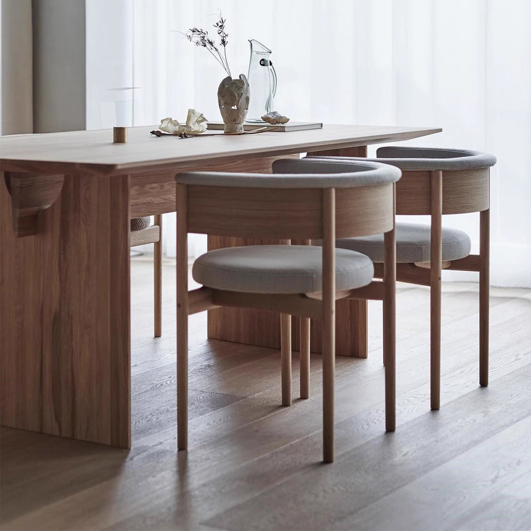 MAS-2842 Masdio Japandi Solid Wood Dining Chair