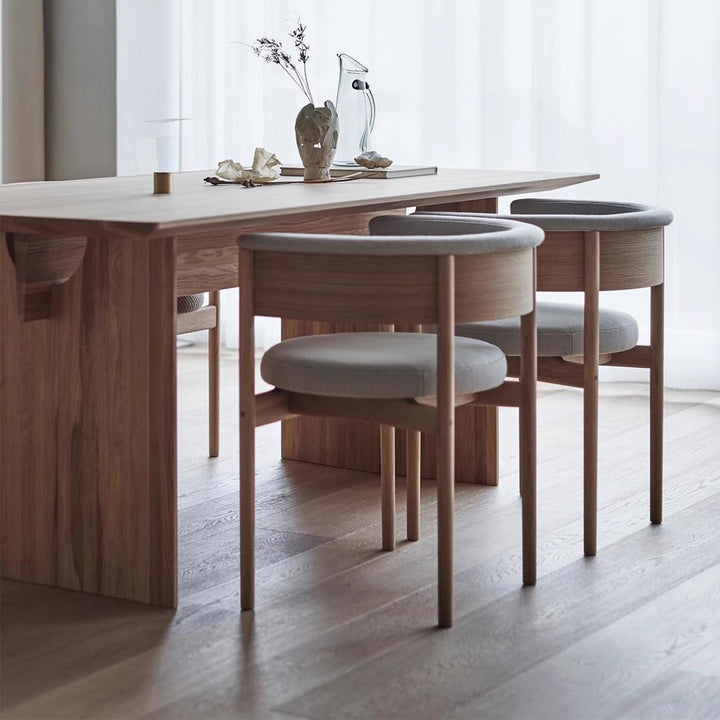 MAS-2842 Masdio Japandi Solid Wood Dining Chair