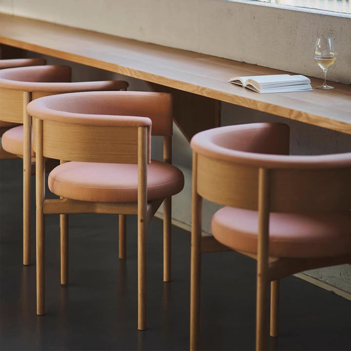 MAS-2842 Masdio Japandi Solid Wood Dining Chair