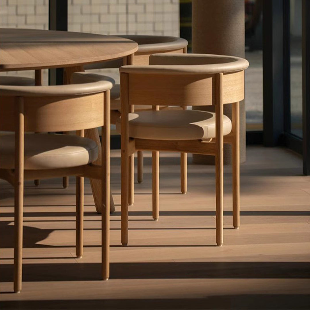 MAS-2842 Masdio Japandi Solid Wood Dining Chair