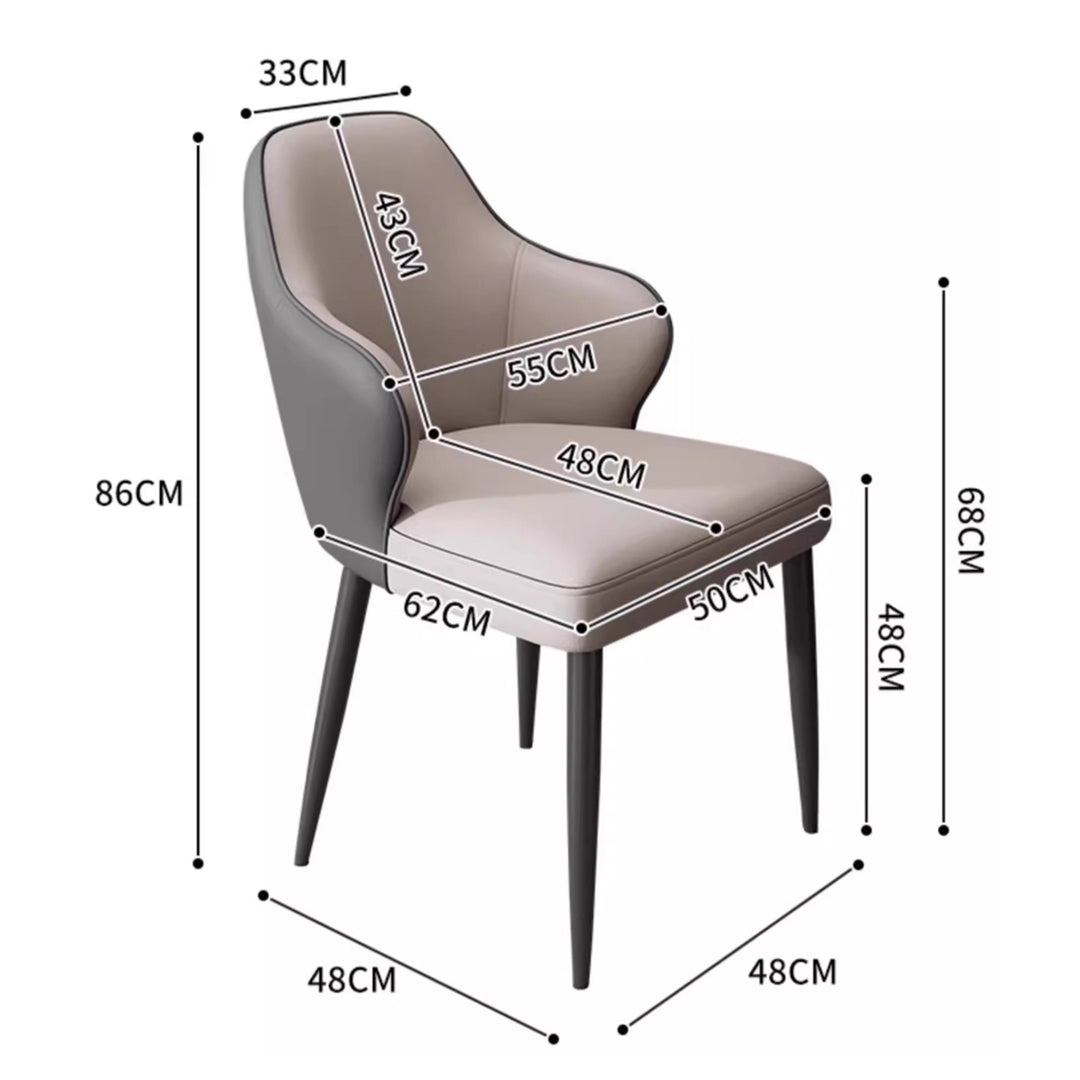 MAS-2843 Masdio Modern Leather Dining Chair