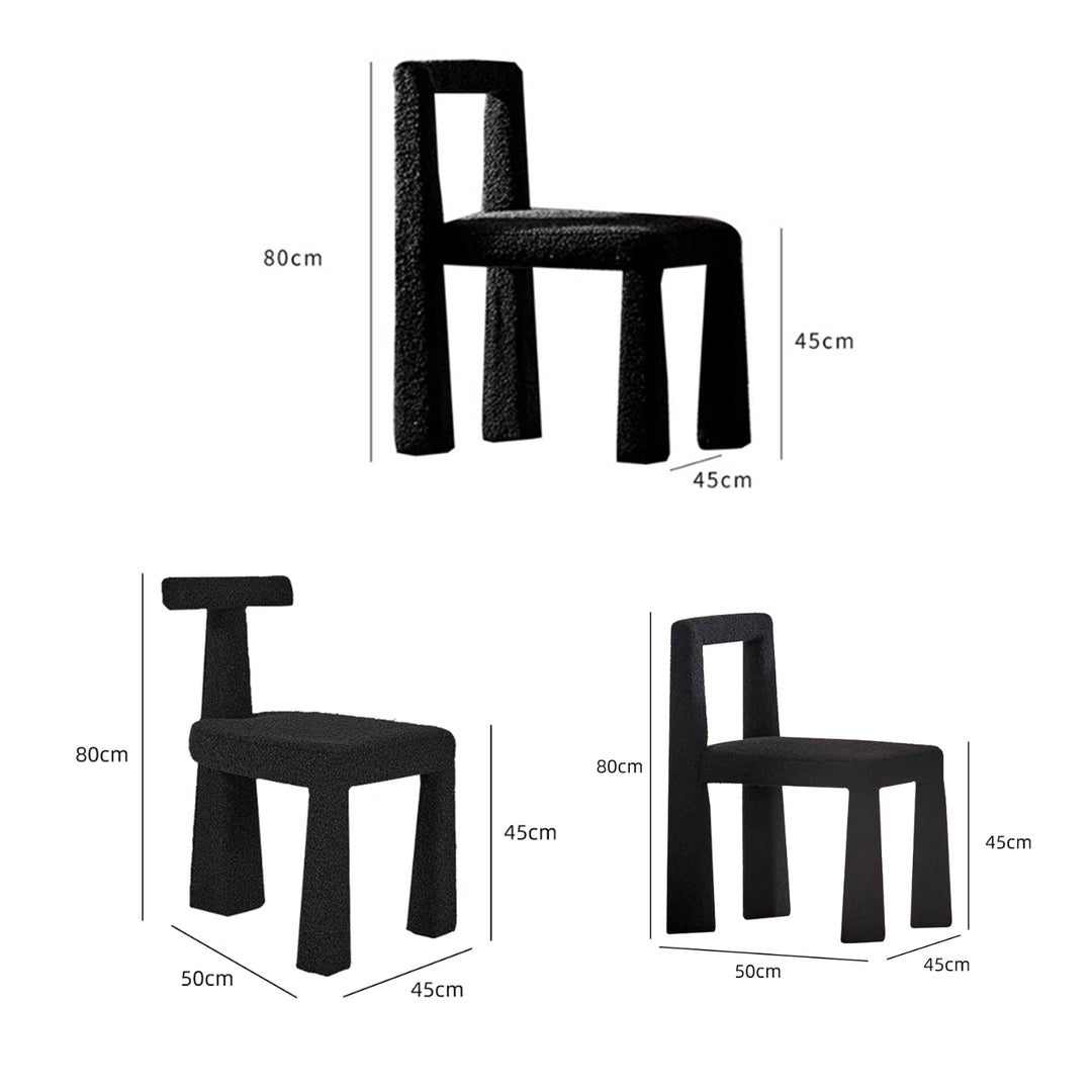 MAS-2844 Masdio Modern Boucle Dining Chair