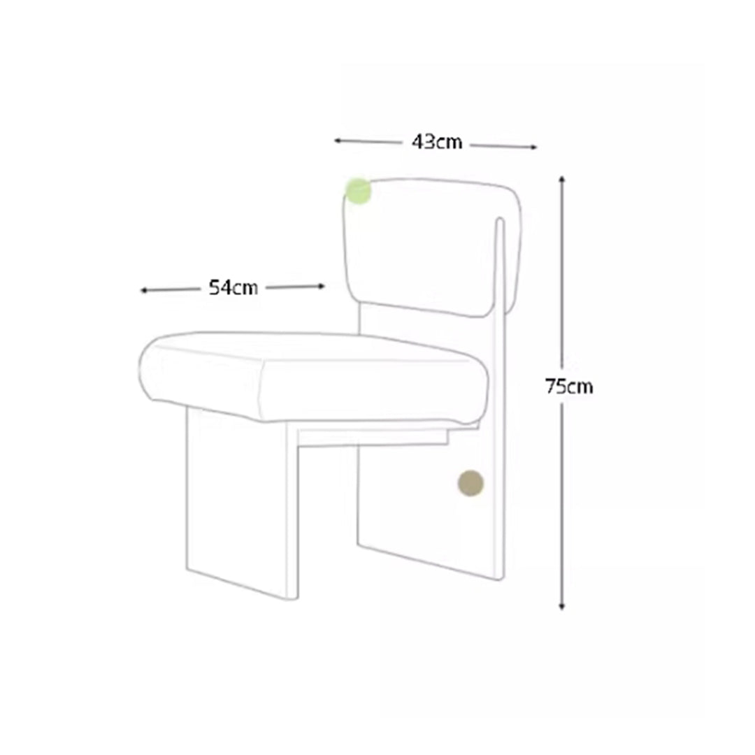 MAS-2846 Masdio Modern Solid Wood Dining Chair