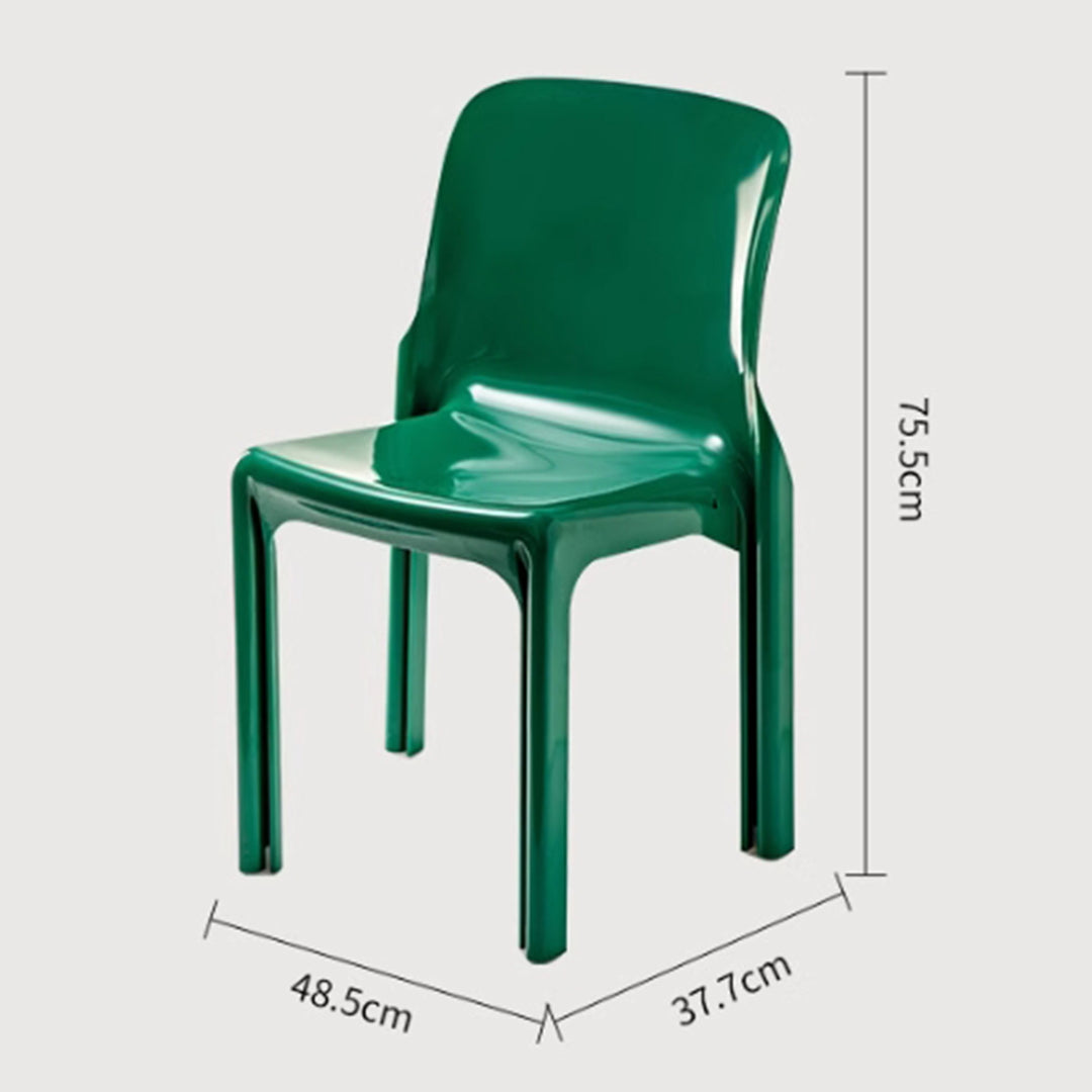 MAS-2853 Masdio Modern Stackable Plastic Dining Chair