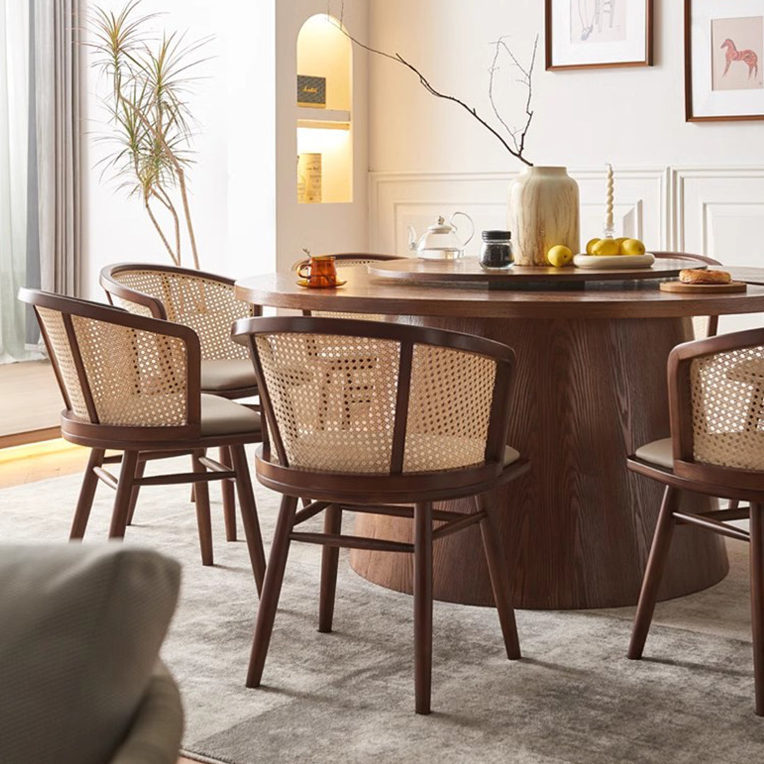MAS-2858 Masdio Rustic Rattan Dining Chair