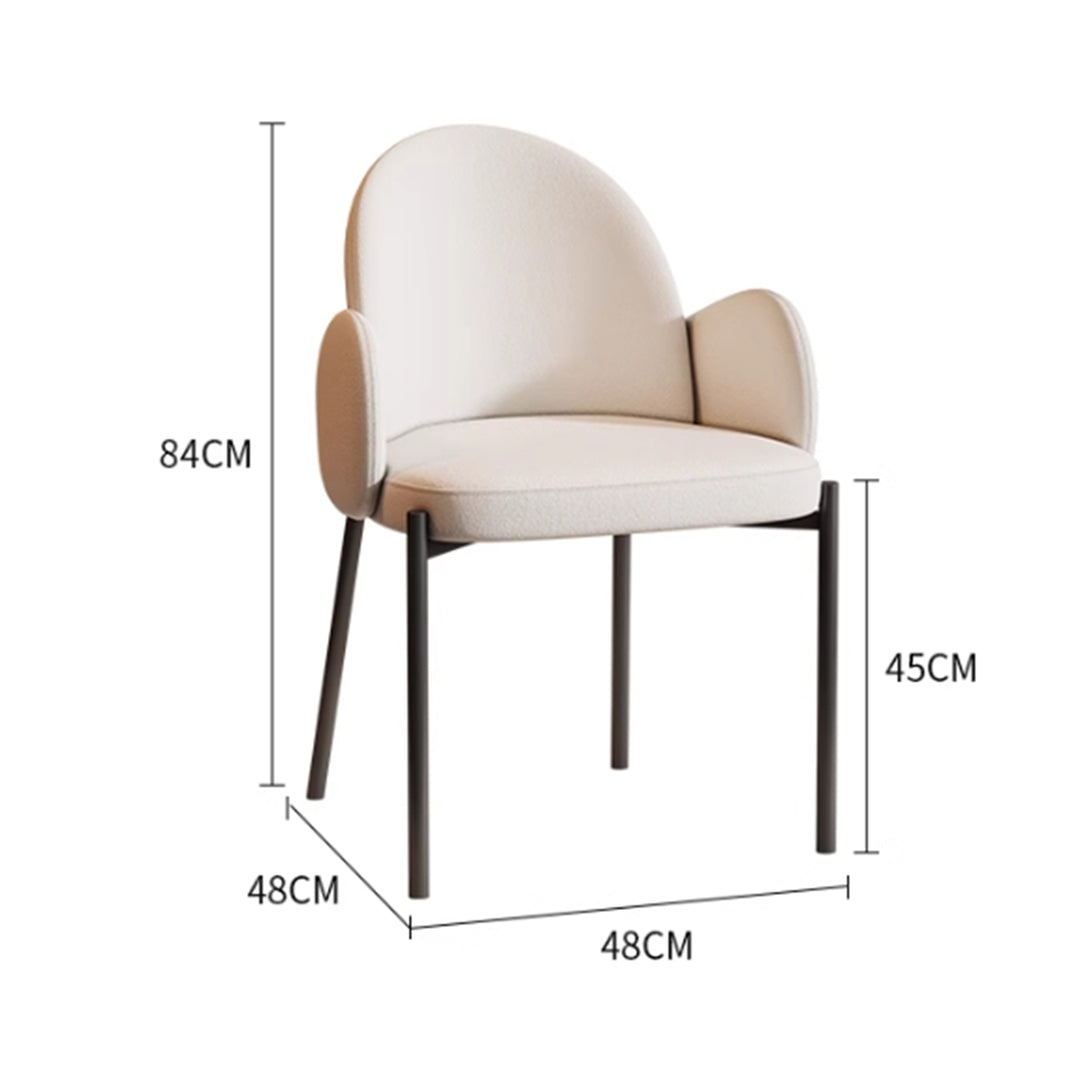 MAS-2866 Masdio Modern Fabric Dining Chair