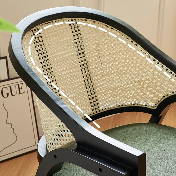MAS-2873 Masdio Mid-Century Rattan Dining Chair
